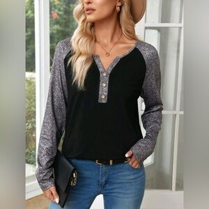 Noracora Faux Henley Top